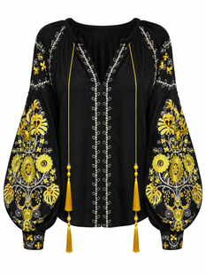 Вишиванка "Golden Bloom" RDV-029w фото