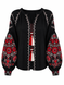 Embroidered Vyshyvanka"Red Moon"
